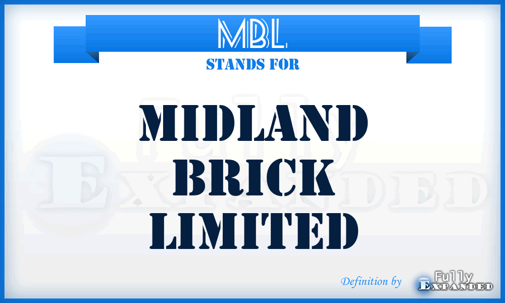 MBL - Midland Brick Limited