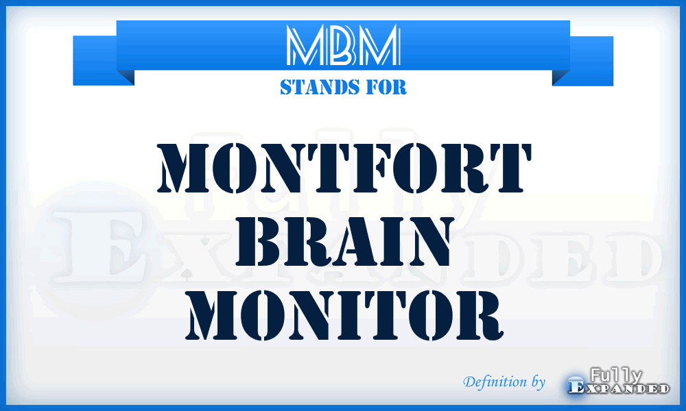 MBM - Montfort Brain Monitor