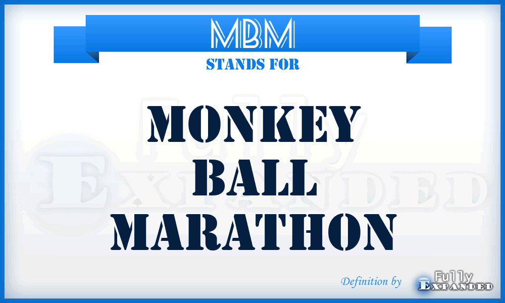 MBM - Monkey Ball Marathon