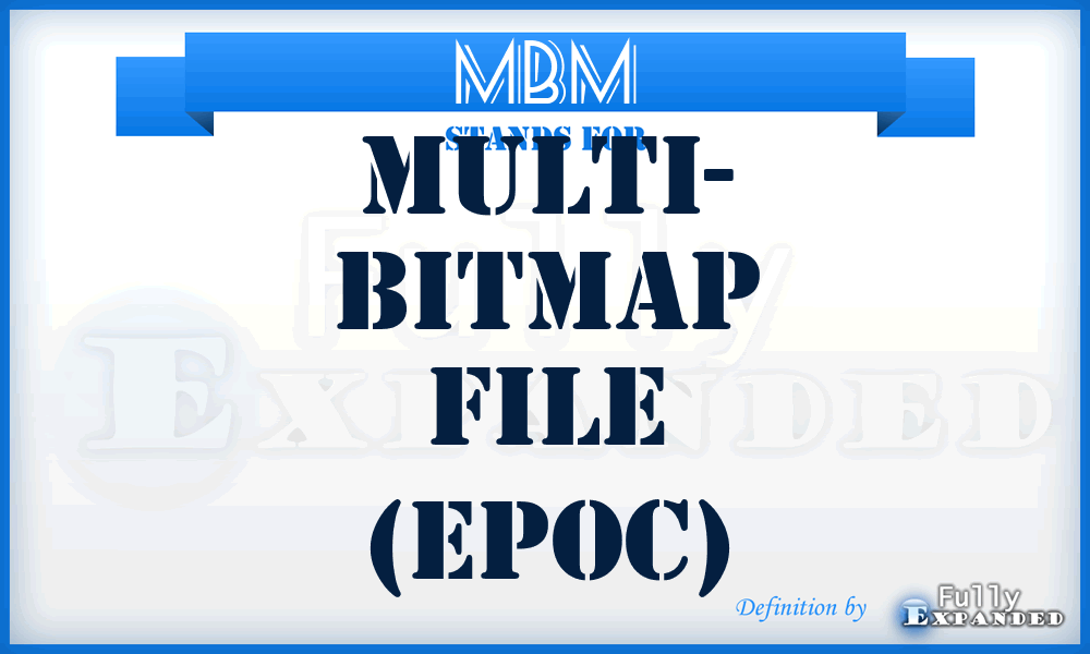 MBM - Multi- Bitmap file (EPOC)