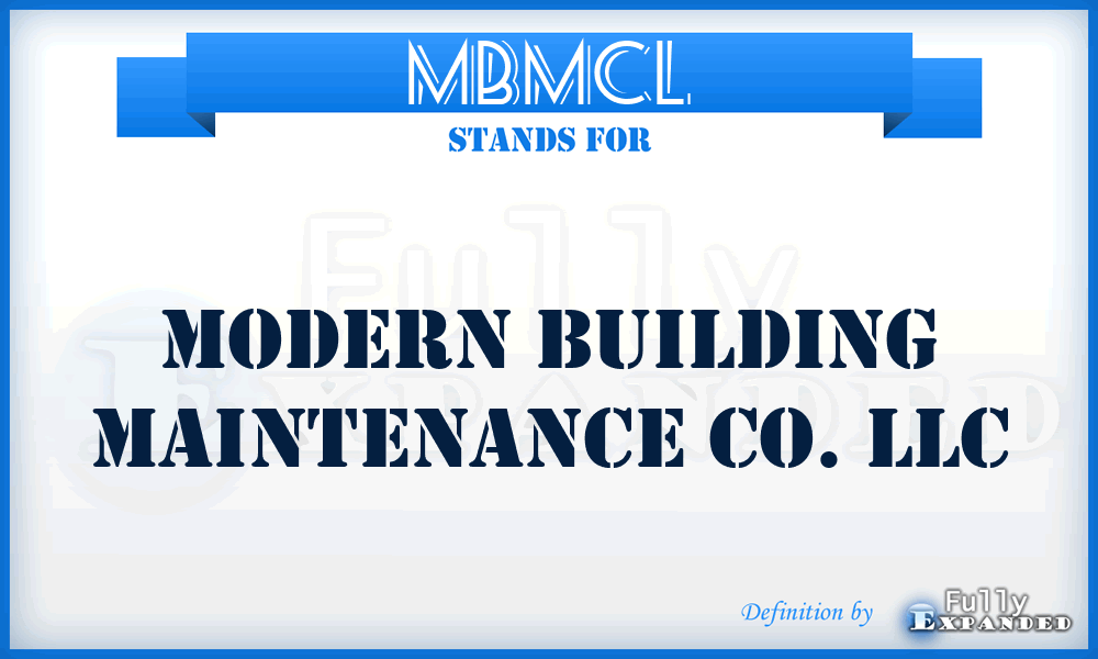 MBMCL - Modern Building Maintenance Co. LLC