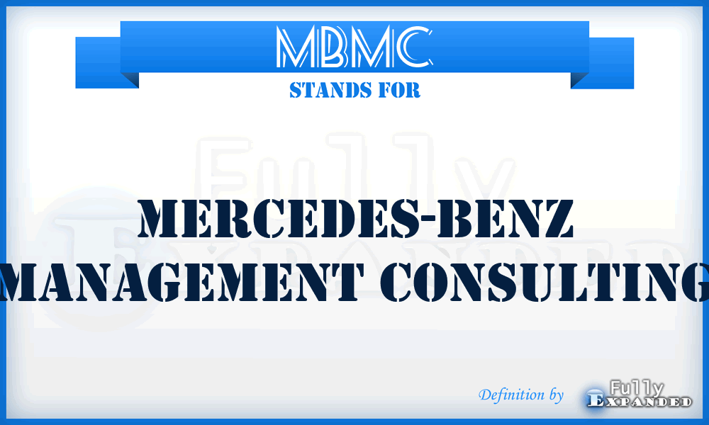 MBMC - Mercedes-Benz Management Consulting