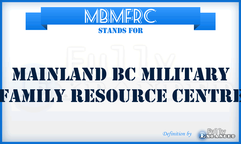 MBMFRC - Mainland Bc Military Family Resource Centre