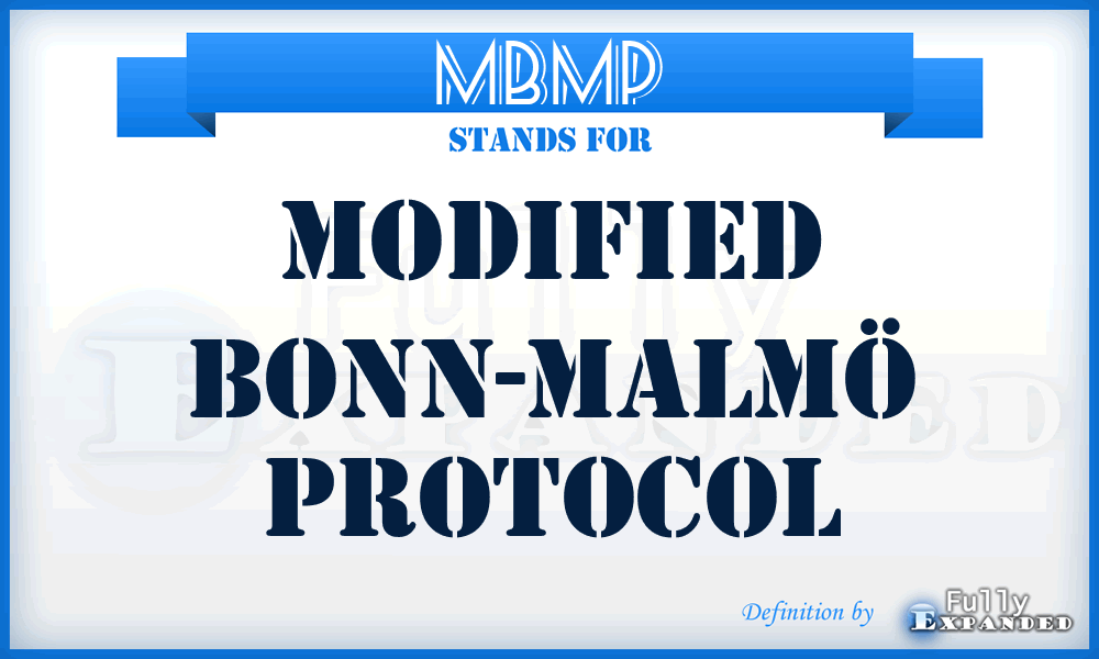 MBMP - Modified Bonn-Malmö Protocol