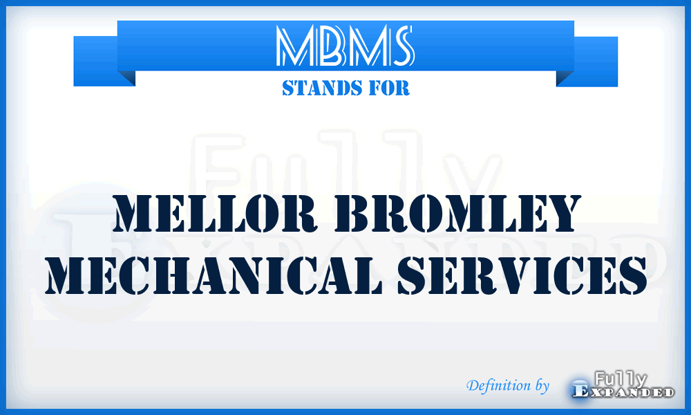 MBMS - Mellor Bromley Mechanical Services