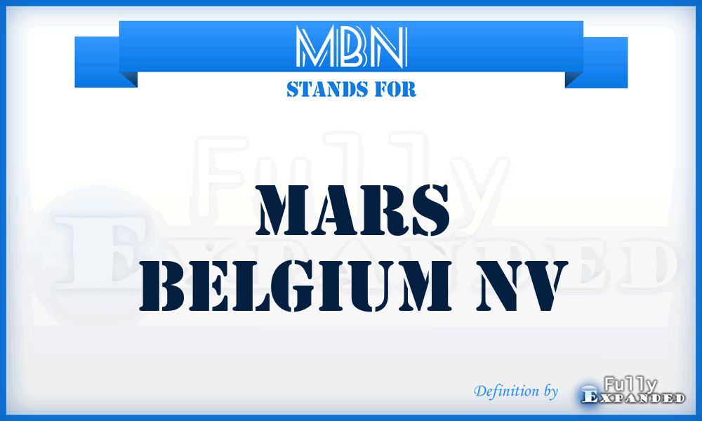 MBN - Mars Belgium Nv