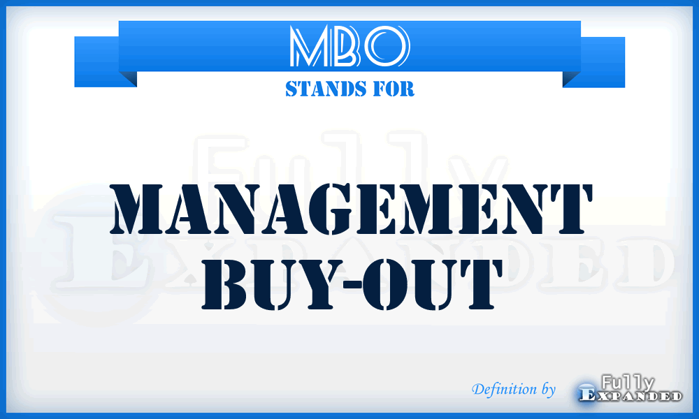 MBO - Management Buy-Out