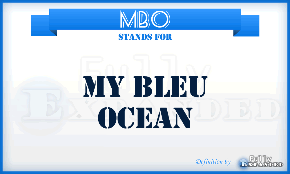 MBO - My Bleu Ocean