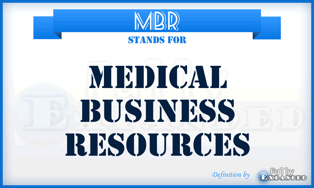 MBR - Medical Business Resources