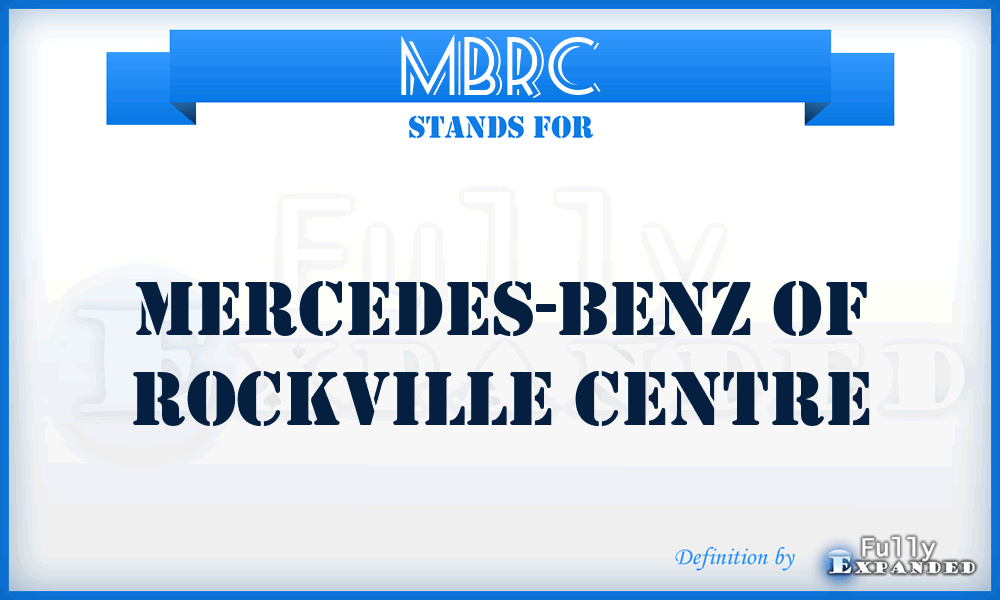 MBRC - Mercedes-Benz of Rockville Centre