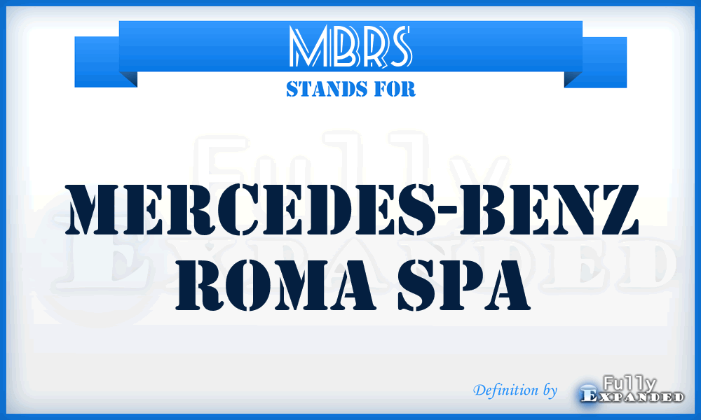 MBRS - Mercedes-Benz Roma Spa