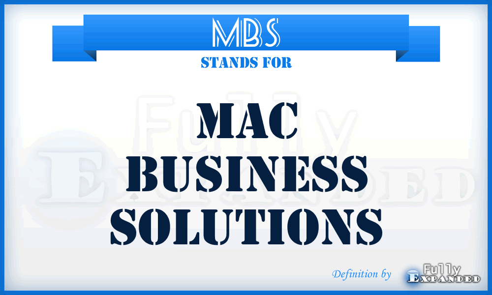 MBS - Mac Business Solutions