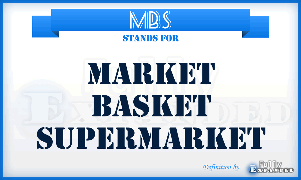 MBS - Market Basket Supermarket