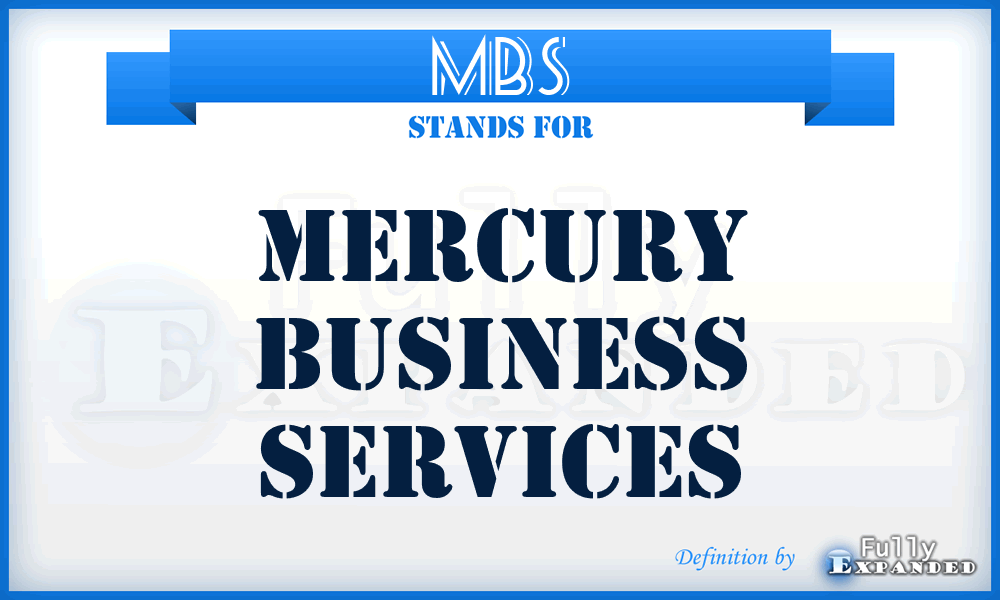 MBS - Mercury Business Services