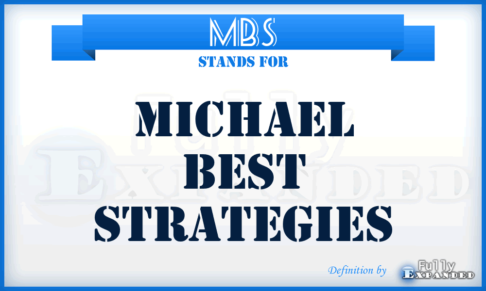 MBS - Michael Best Strategies