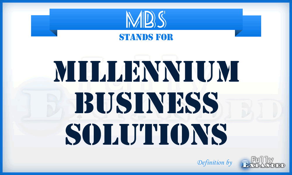 MBS - Millennium Business Solutions