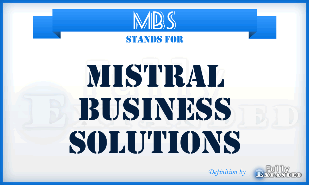 MBS - Mistral Business Solutions