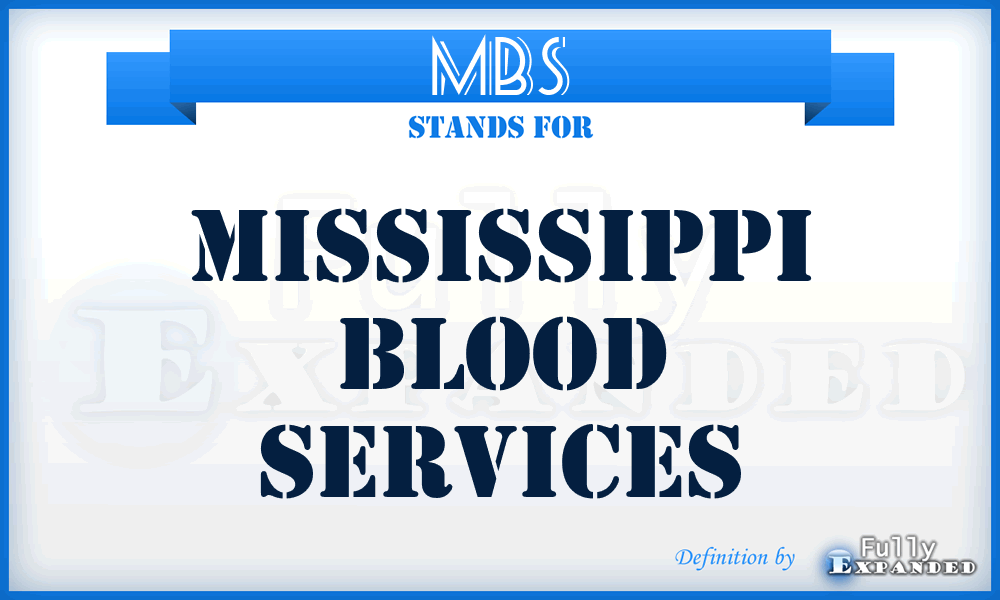 MBS - Mississippi Blood Services