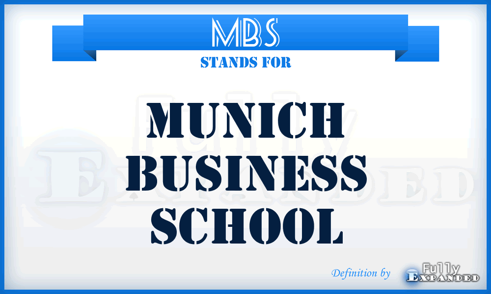 MBS - Munich Business School