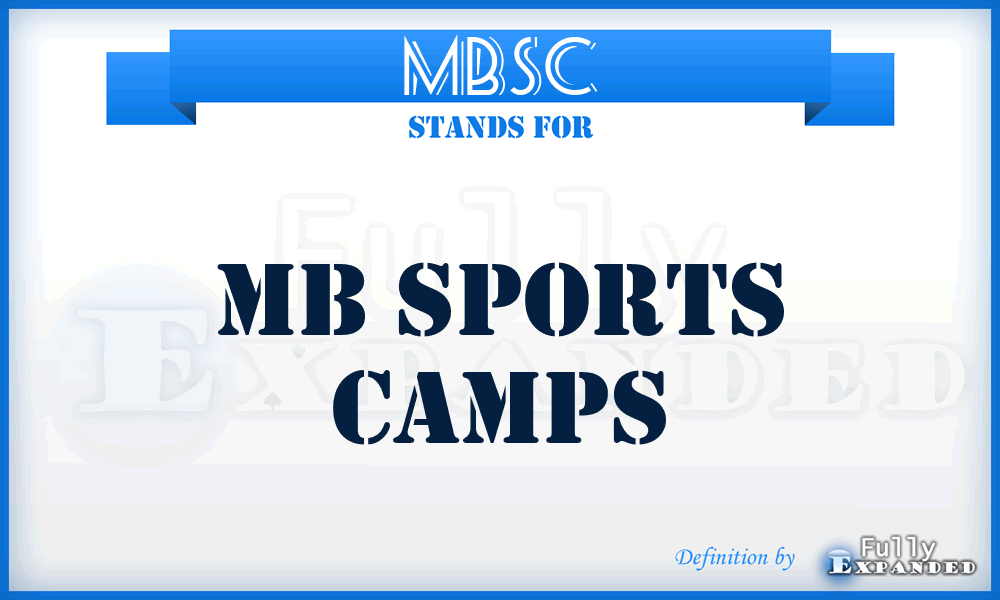 MBSC - MB Sports Camps
