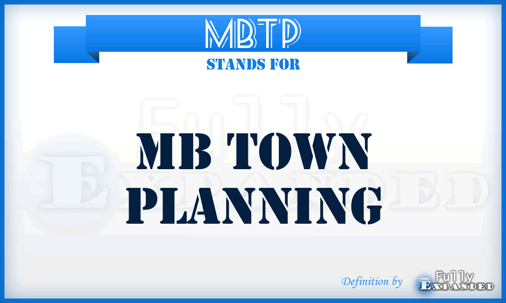 MBTP - MB Town Planning