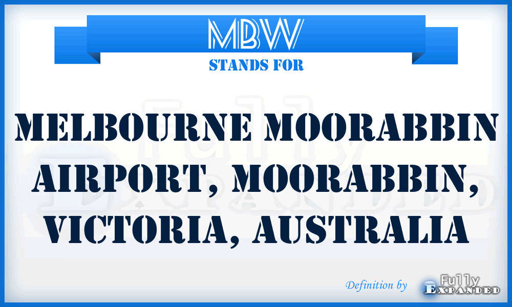 MBW - Melbourne Moorabbin Airport, Moorabbin, Victoria, Australia