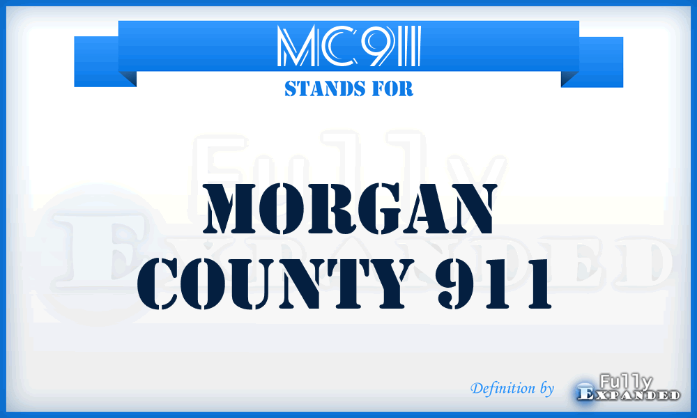 MC911 - Morgan County 911