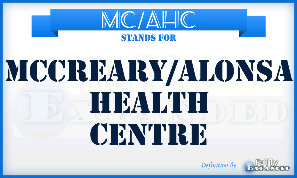 MC/AHC - McCreary/Alonsa Health Centre