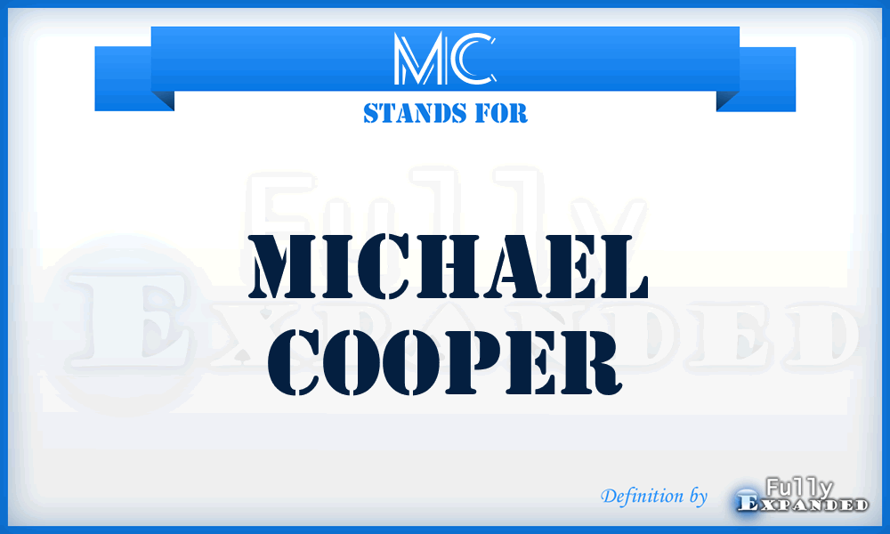 MC - Michael Cooper