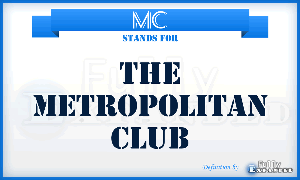 MC - The Metropolitan Club