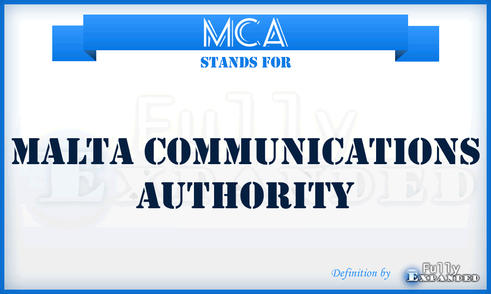 MCA - Malta Communications Authority