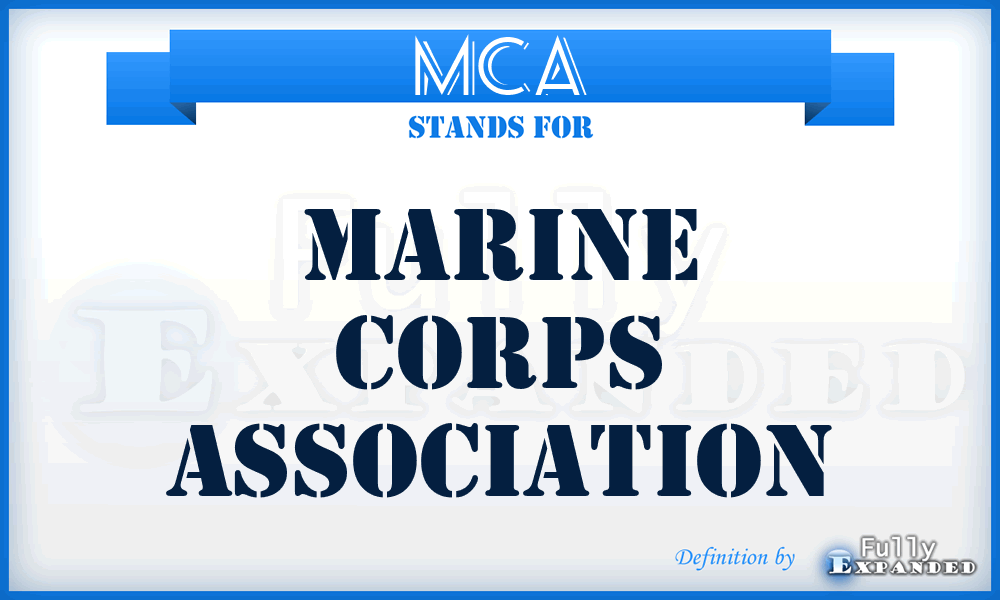 MCA - Marine Corps Association