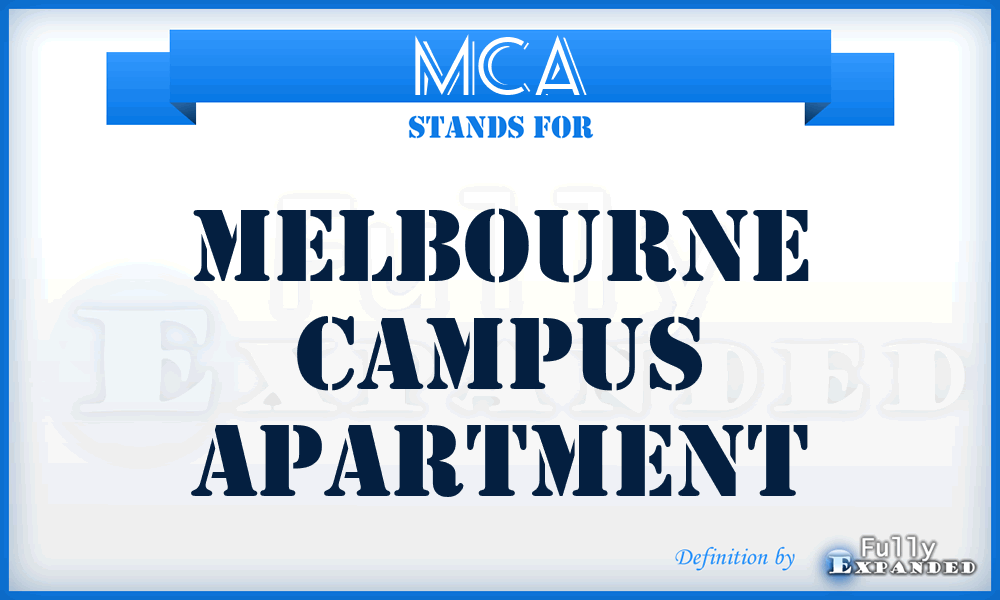 MCA - Melbourne Campus Apartment