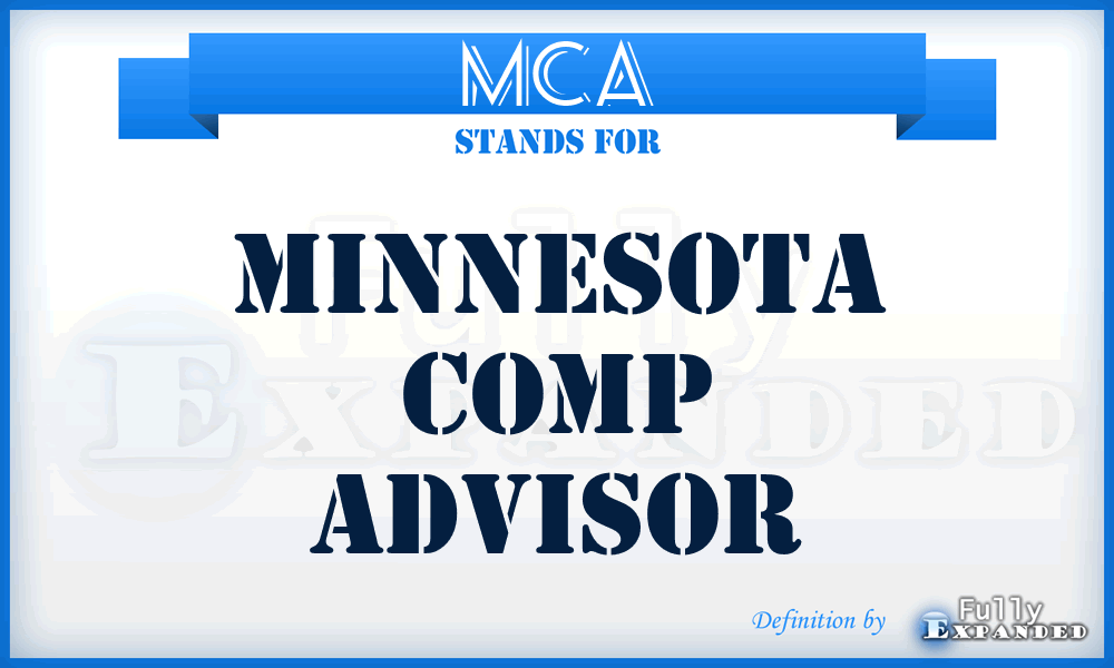 MCA - Minnesota Comp Advisor