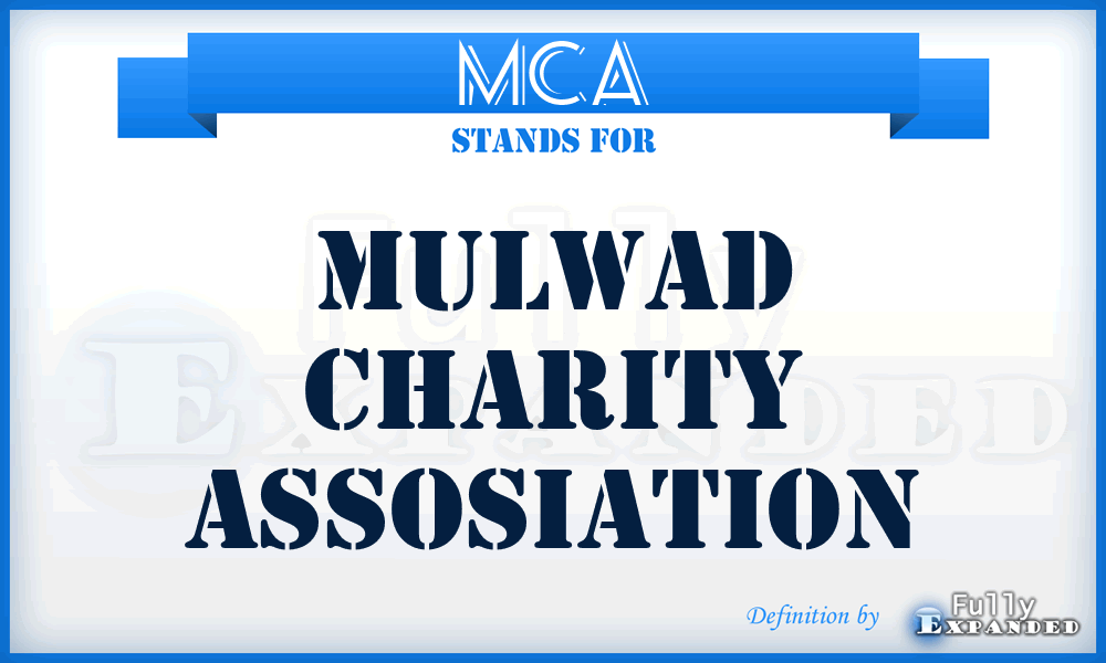 MCA - Mulwad Charity Assosiation