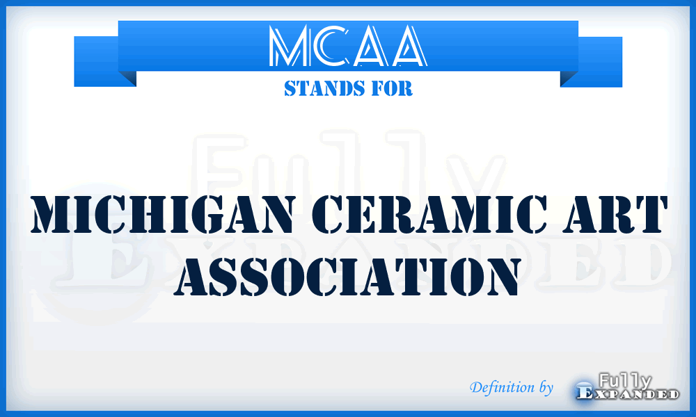 MCAA - Michigan Ceramic Art Association