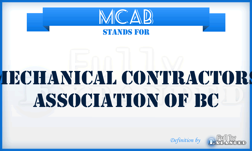 MCAB - Mechanical Contractors Association of Bc