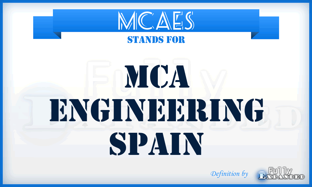 MCAES - MCA Engineering Spain