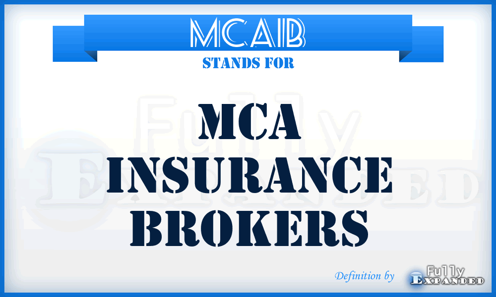 MCAIB - MCA Insurance Brokers