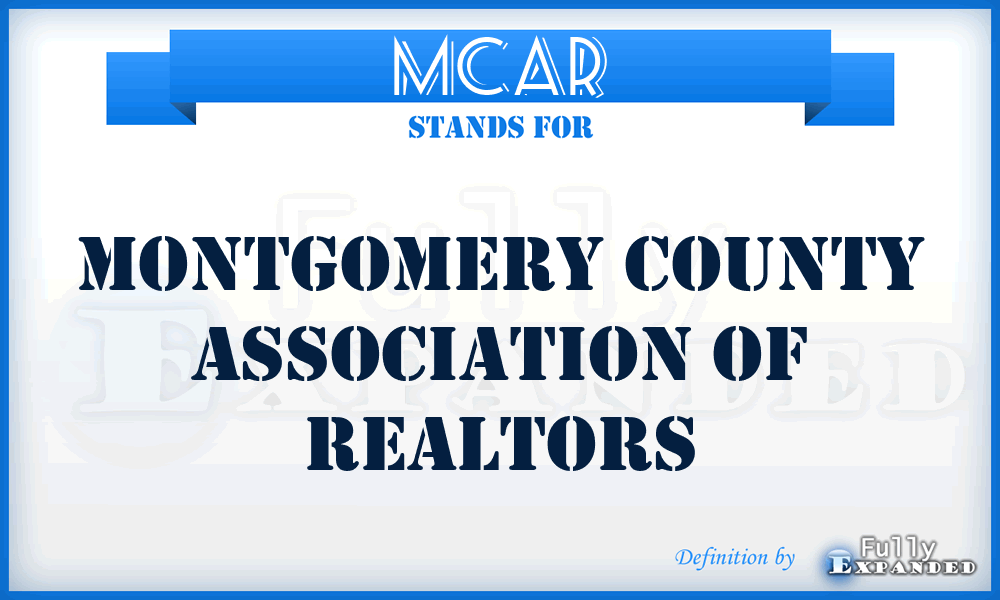 MCAR - Montgomery County Association of Realtors