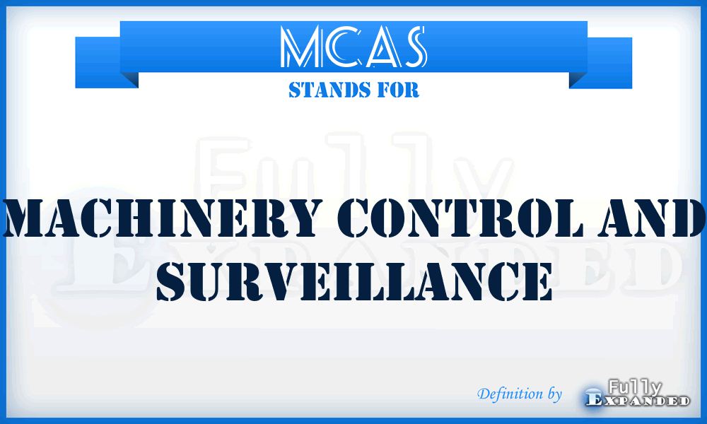 MCAS - Machinery Control And Surveillance