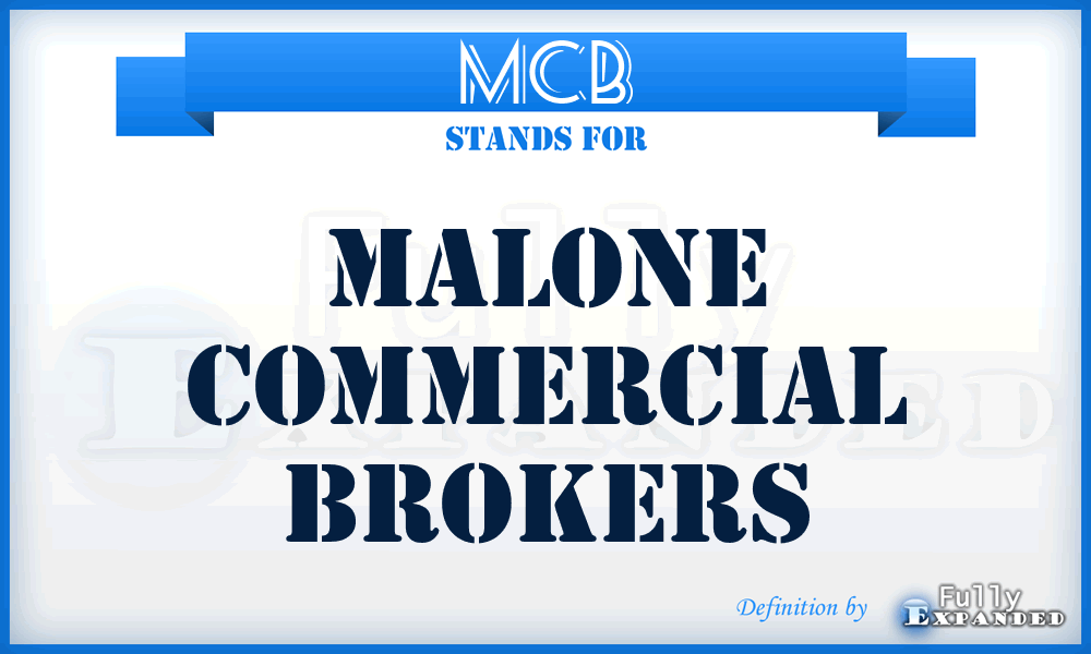 MCB - Malone Commercial Brokers