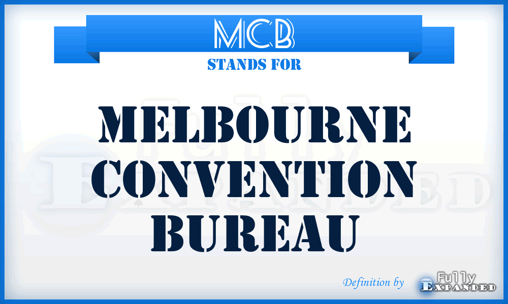 MCB - Melbourne Convention Bureau