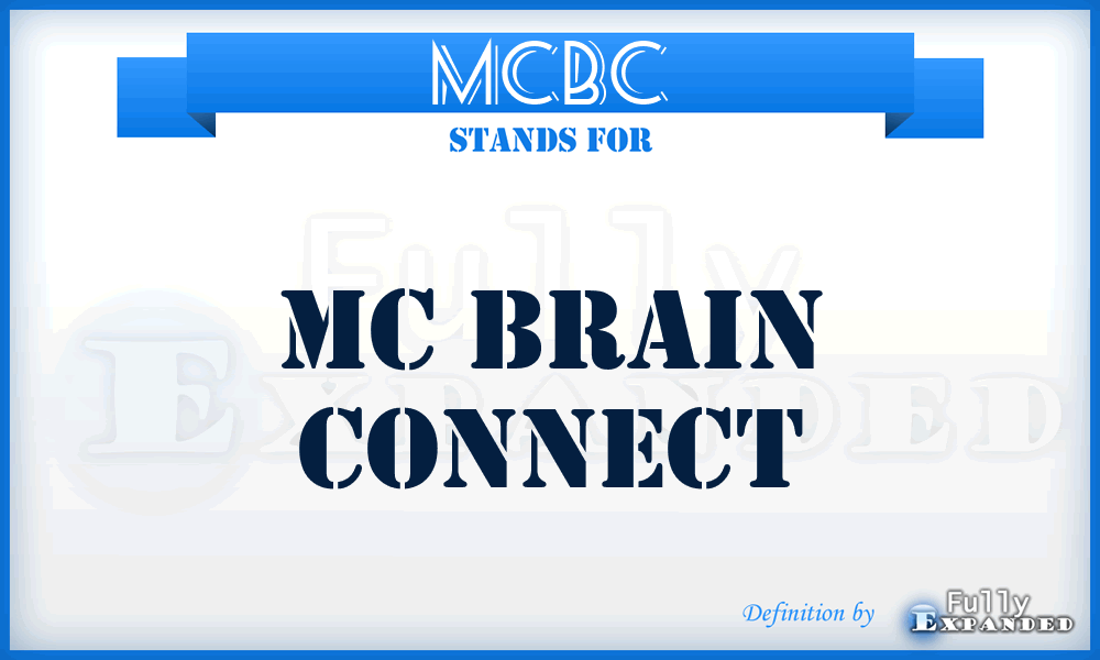 MCBC - MC Brain Connect