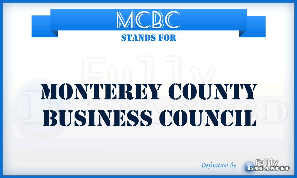 MCBC - Monterey County Business Council