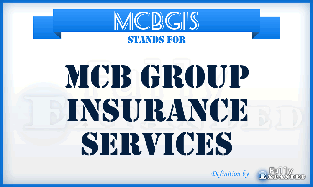 MCBGIS - MCB Group Insurance Services