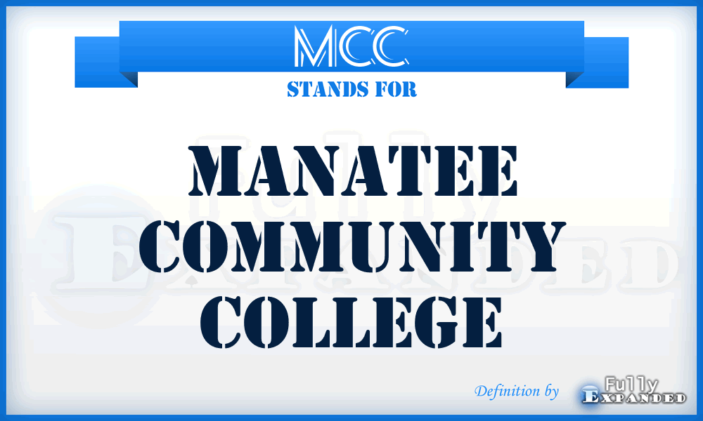 MCC - Manatee Community College