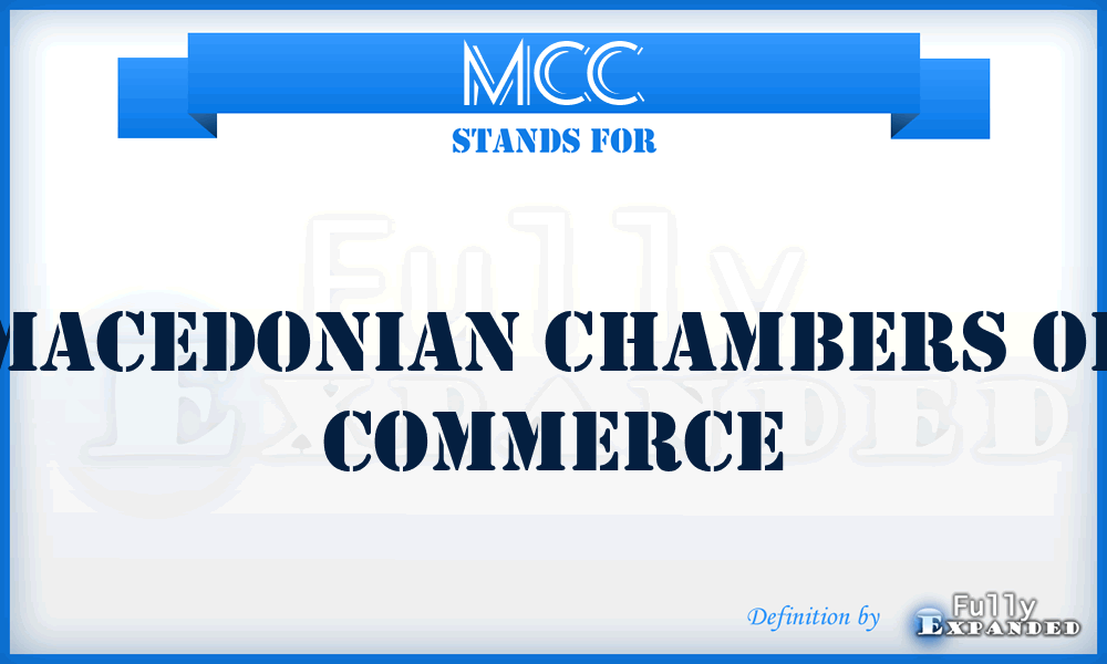 MCC - Macedonian Chambers of Commerce