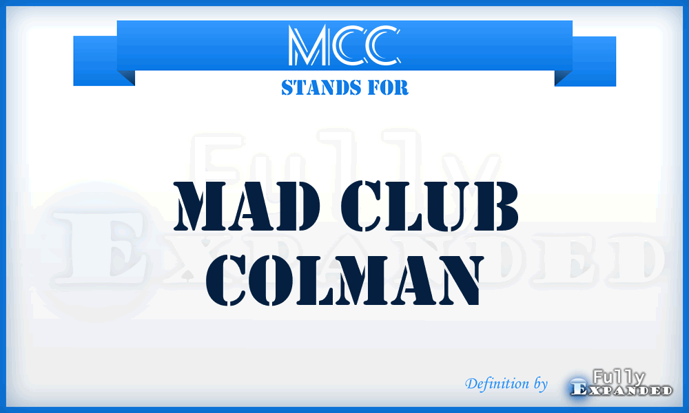 MCC - Mad Club Colman