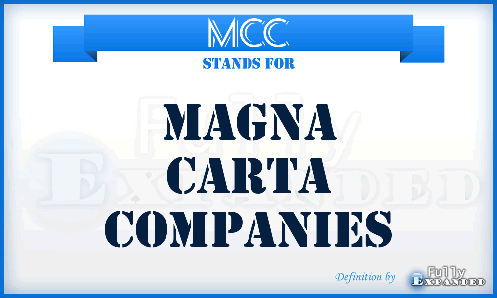 MCC - Magna Carta Companies